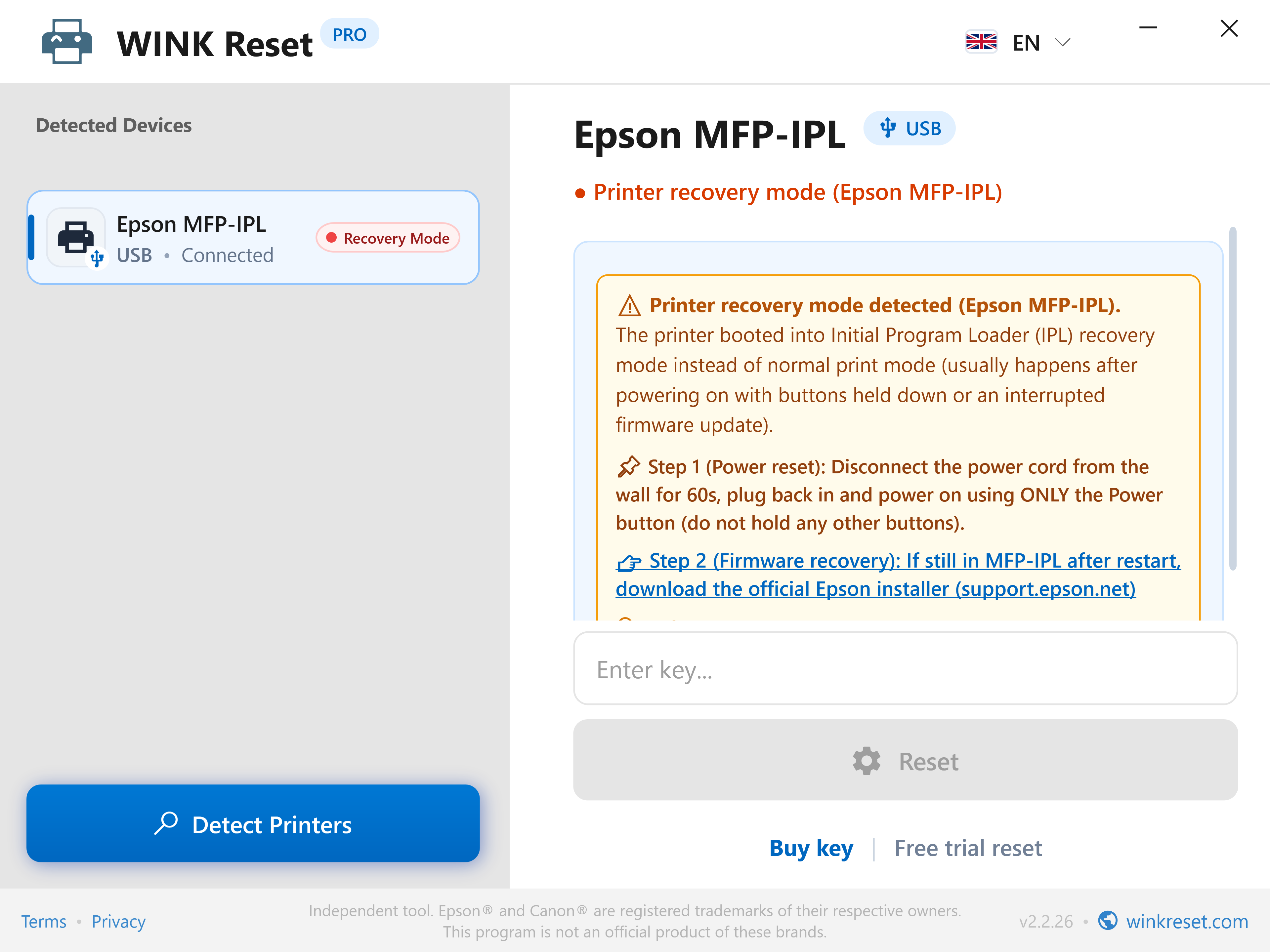 New & Old Firmware Compatibility (MFP-IPL Assistant) - WINK Reset PRO (EN)