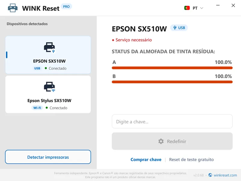 baixar programa gratis para resetar almofada tinta epson