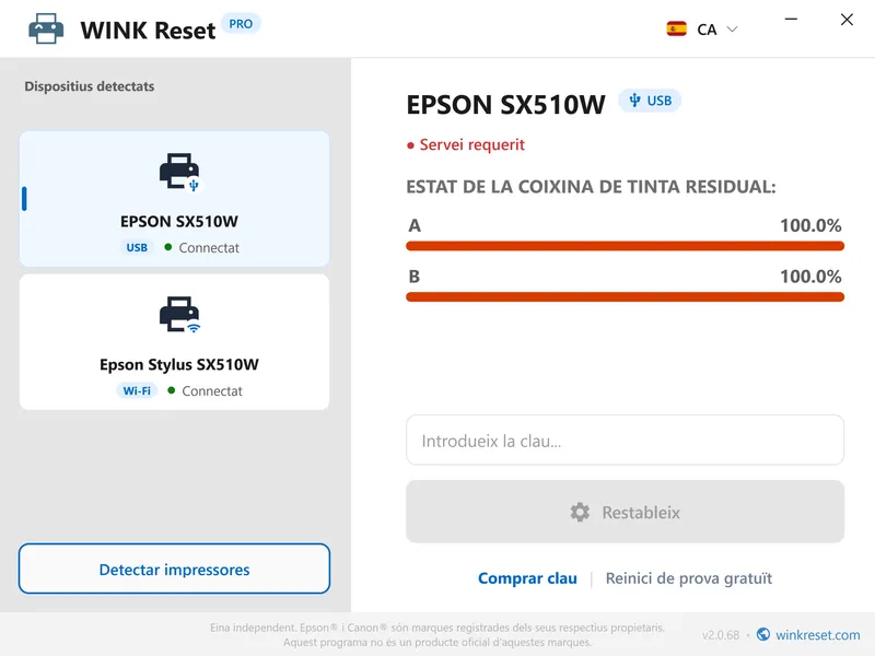 descarregar programa gratis per reiniciar coixinets epson