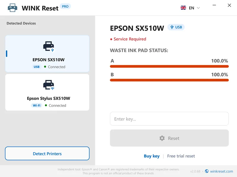 download free wink epson waste ink pad reset utility
