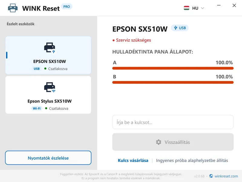 ingyenes epson tintaparna torlo program letoltese