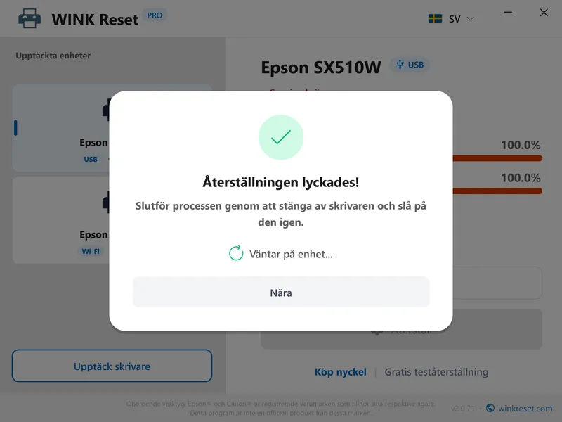 wink reset blackkudde wic lyckad omstart sv