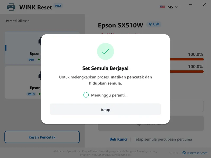 wink reset pad dakwat wic berjaya mula semula ms
