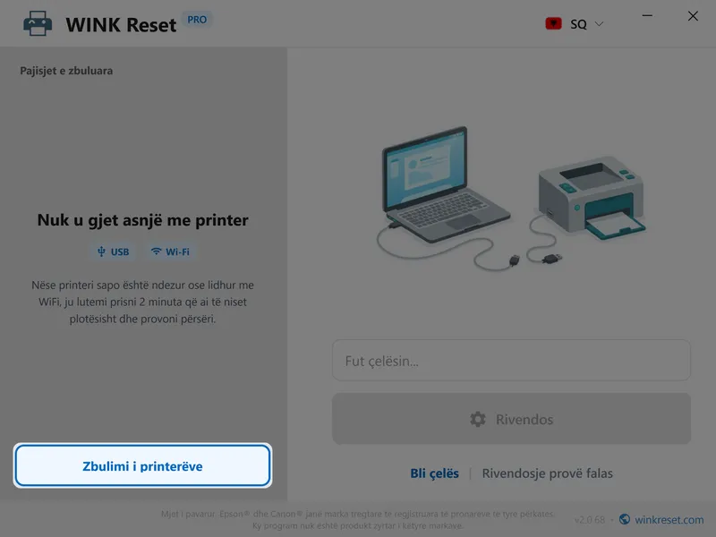 wink reset sfungjer boje wic epson zbulo printerin sq