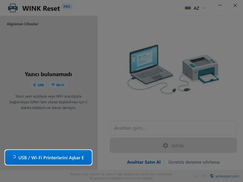 wink waste ink counter wic detect printers az